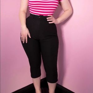 High waisted pinup Capri pants
